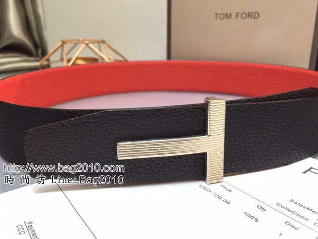 TOM FORD商務男士皮帶 湯姆福特雙面小牛皮腰帶  jjp1880
